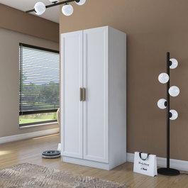 Hanah Home Armario Blanco con Estanterías